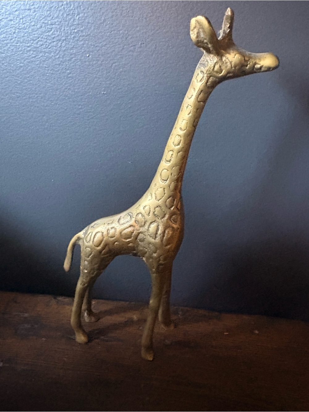 Brass Giraffe Sculpture - Gold Decorative Home Art